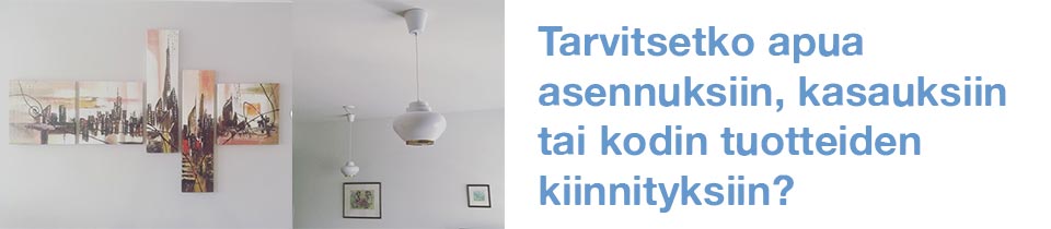Verhojen asennus ja kiinnitys Jelpperi