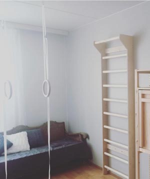 Voimistelurenkaiden asennus Jelpperi